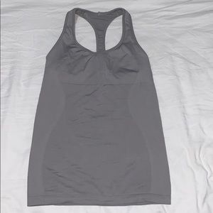 Lululemon Gray Razor Back Workout Tank
